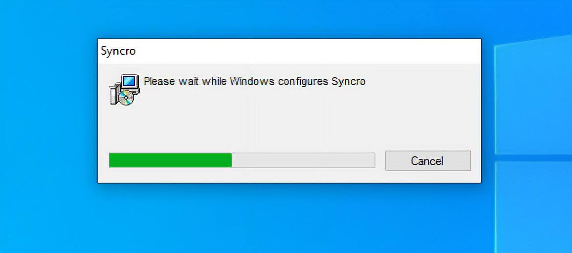 Окно инсталлятора Syncro