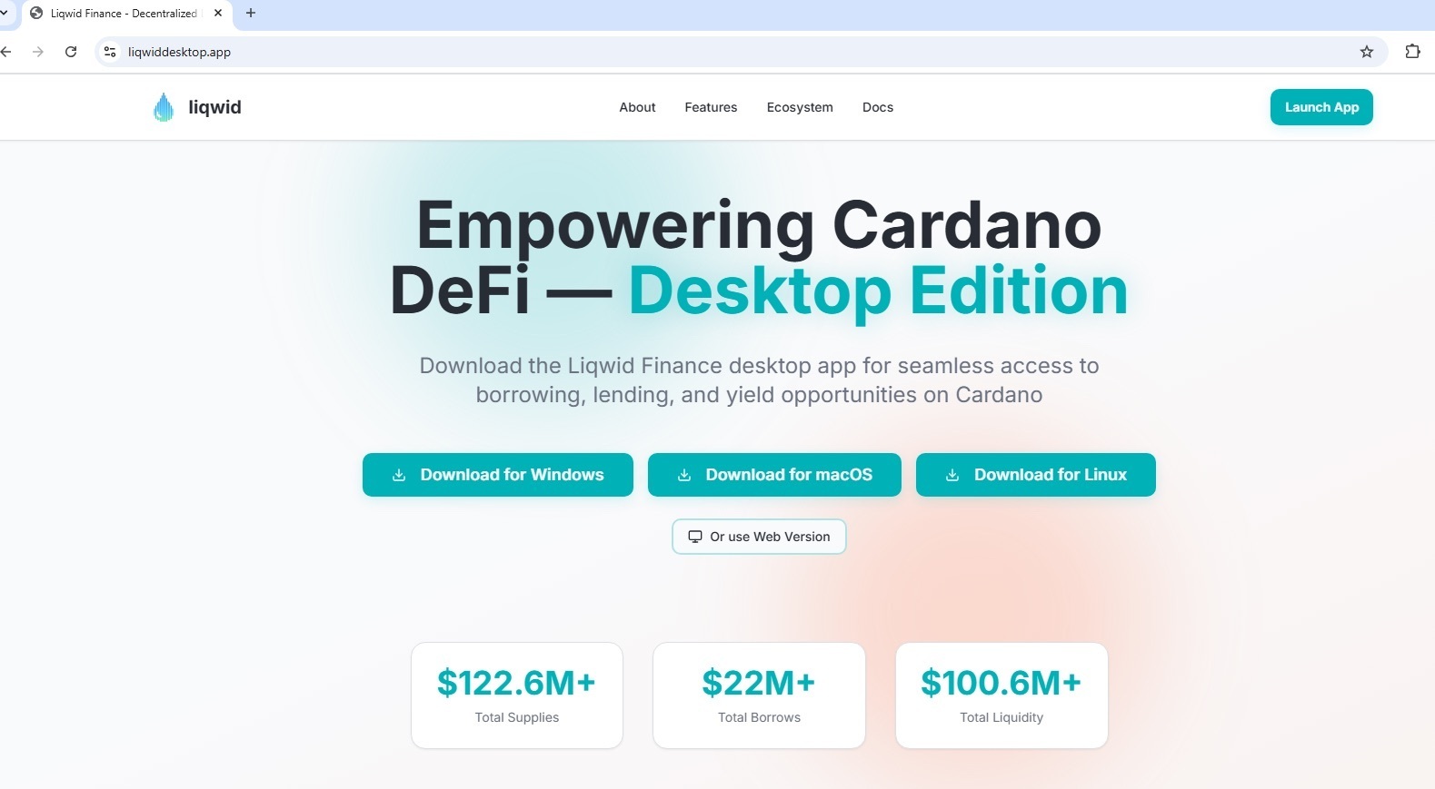 Фейковый сайт DeFi-протокола Liqwid