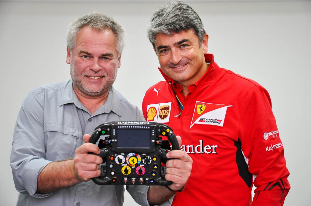 Kaspersky Mattiacci Ferrari F1 Steering Wheel