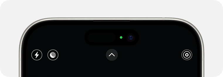 Camera usage indicator in iOS