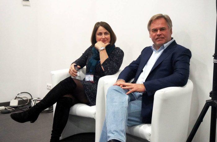 Eugene Kaspersky and Sandra Alzetta talk financial security at Kaspersky Lab and VISA roundtable, Mobile World Congress 2016