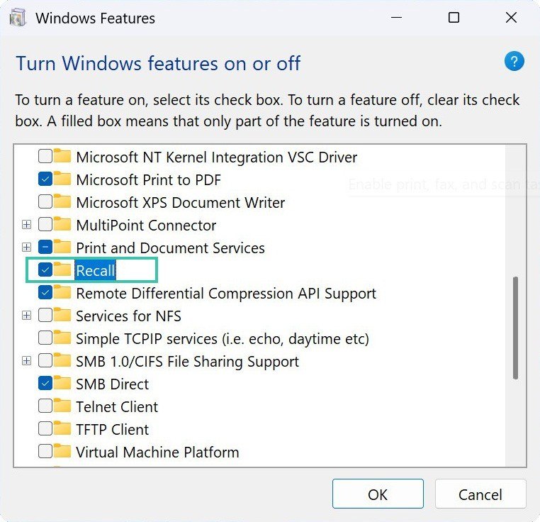 How to remove Microsoft Copilot+ Recall completely