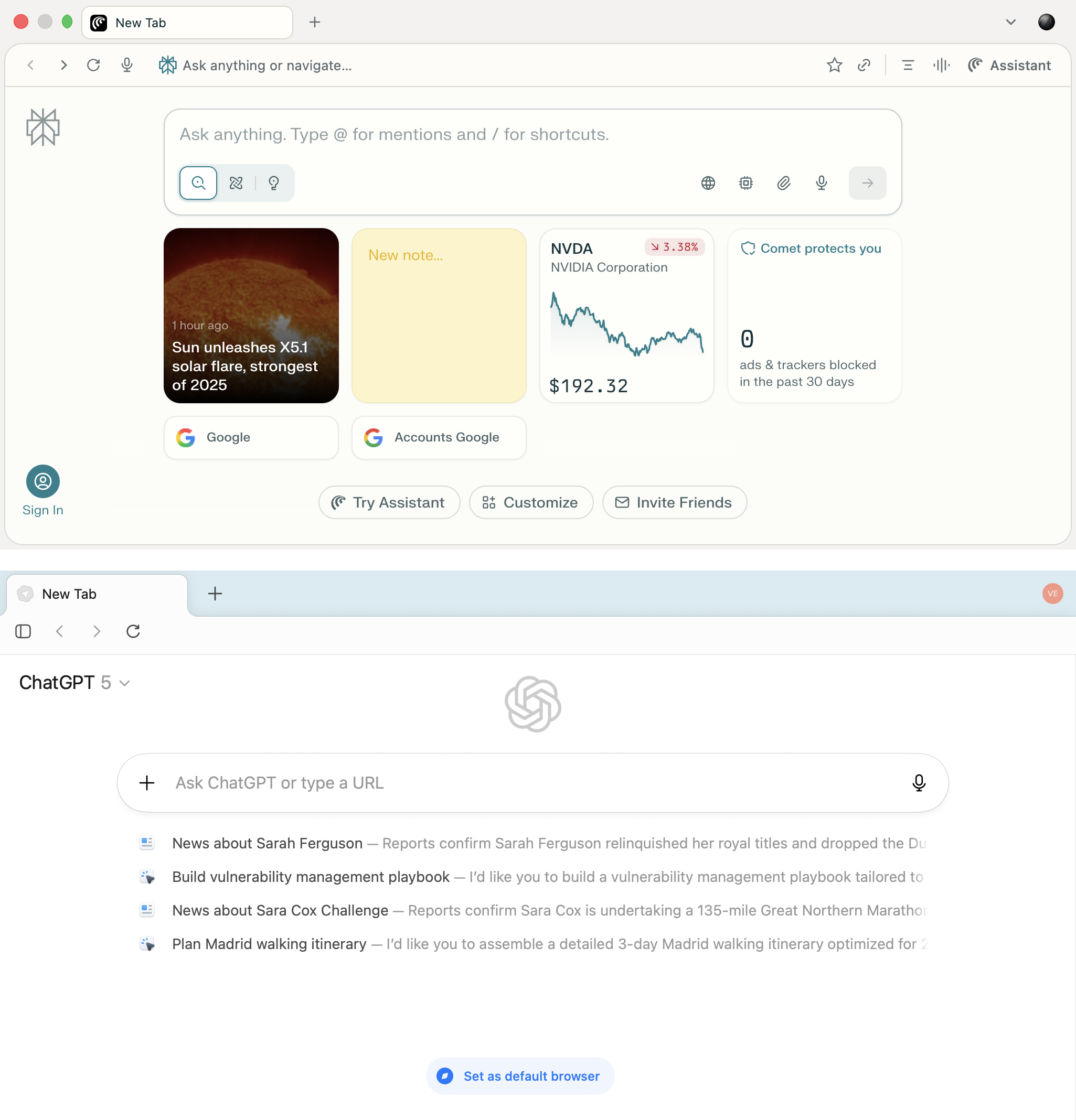 The next-generation AI browsers: Comet and Atlas
