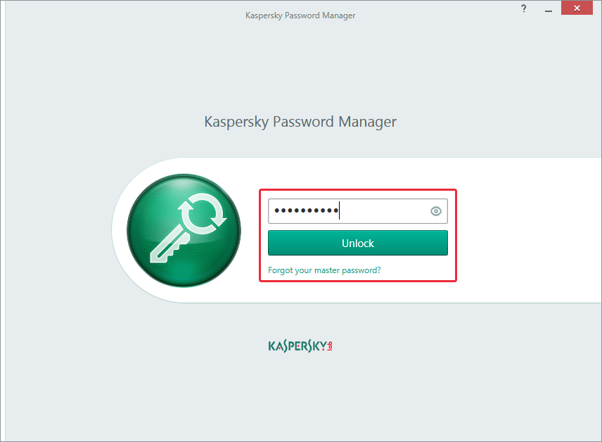 Password Manager in Kaspersky Total Security