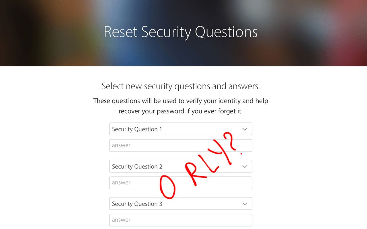 How I hacked my Apple ID security questions