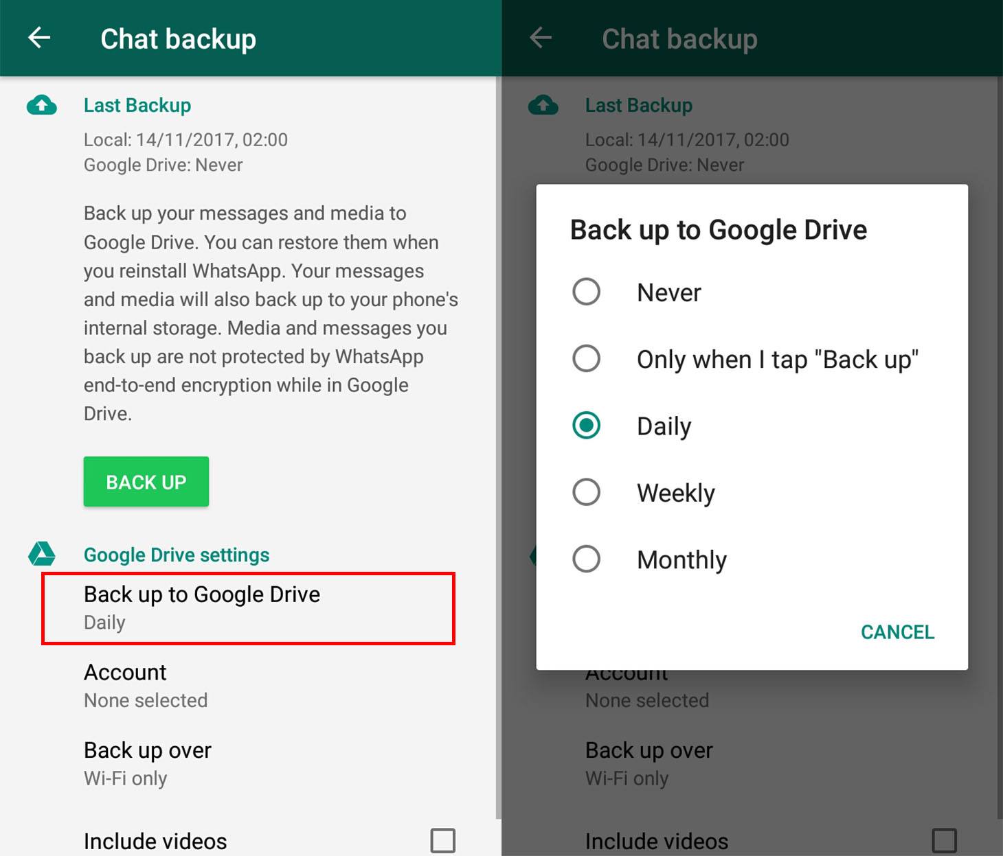 how to restore whatsapp business chat backup from google drive