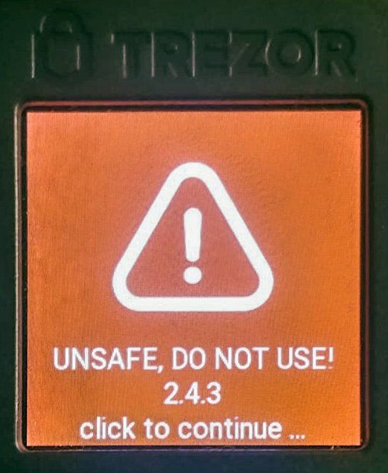 Do not use me, I am unsafe!