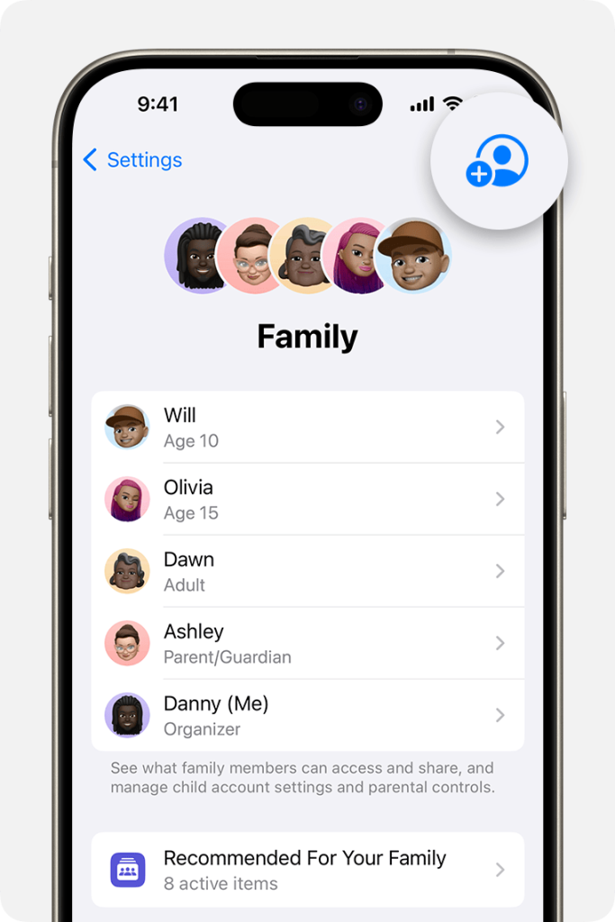 Child Accounts on Apple devices