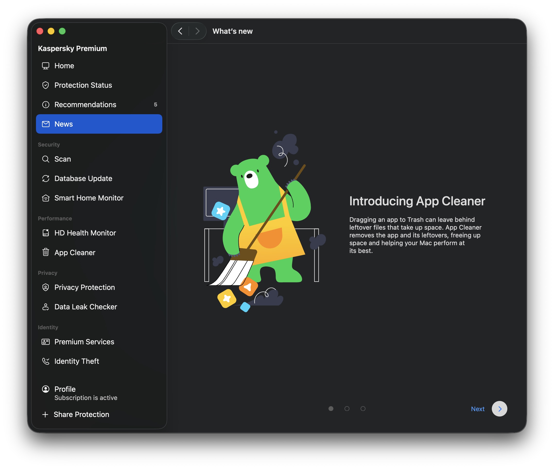 App Cleaner has arrived in Kaspersky Premium for macOS App Cleaner has arrived in Kaspersky Premium for macOS