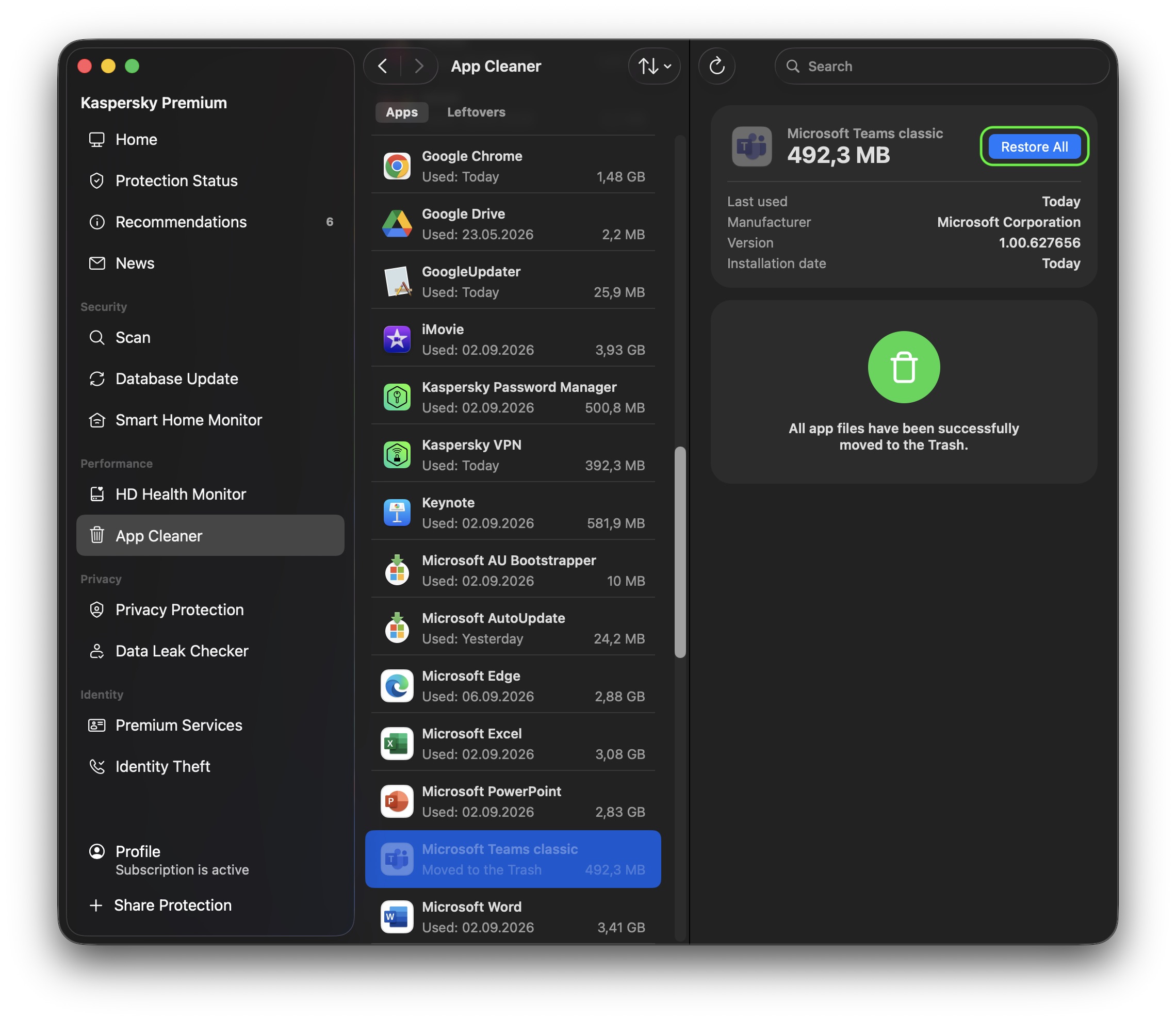 kaspersky-premium-app-cleaner-for-macos-5-EN كيفية استعادة تطبيق محذوف