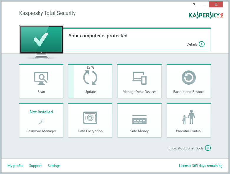 Kaspersky shop total security