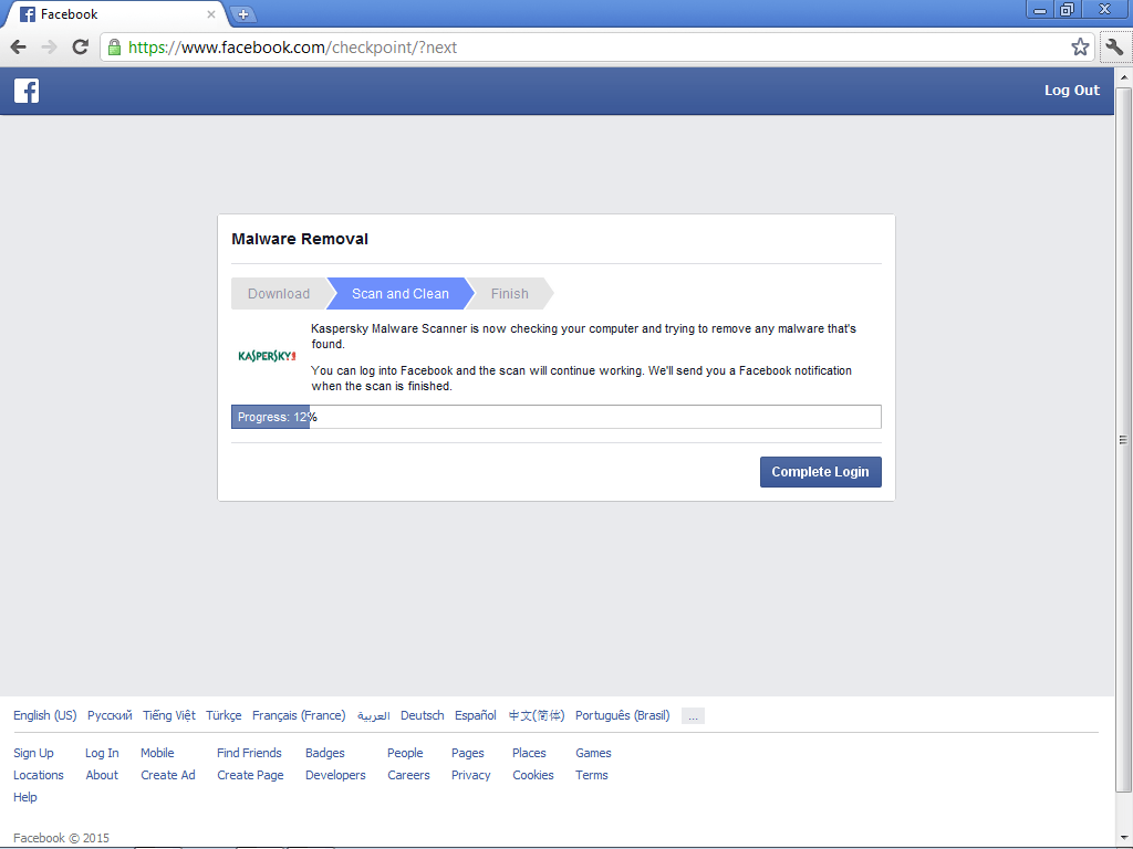 Kaspersky Lab protects your Facebook