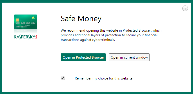 Kaspersky Safe Money