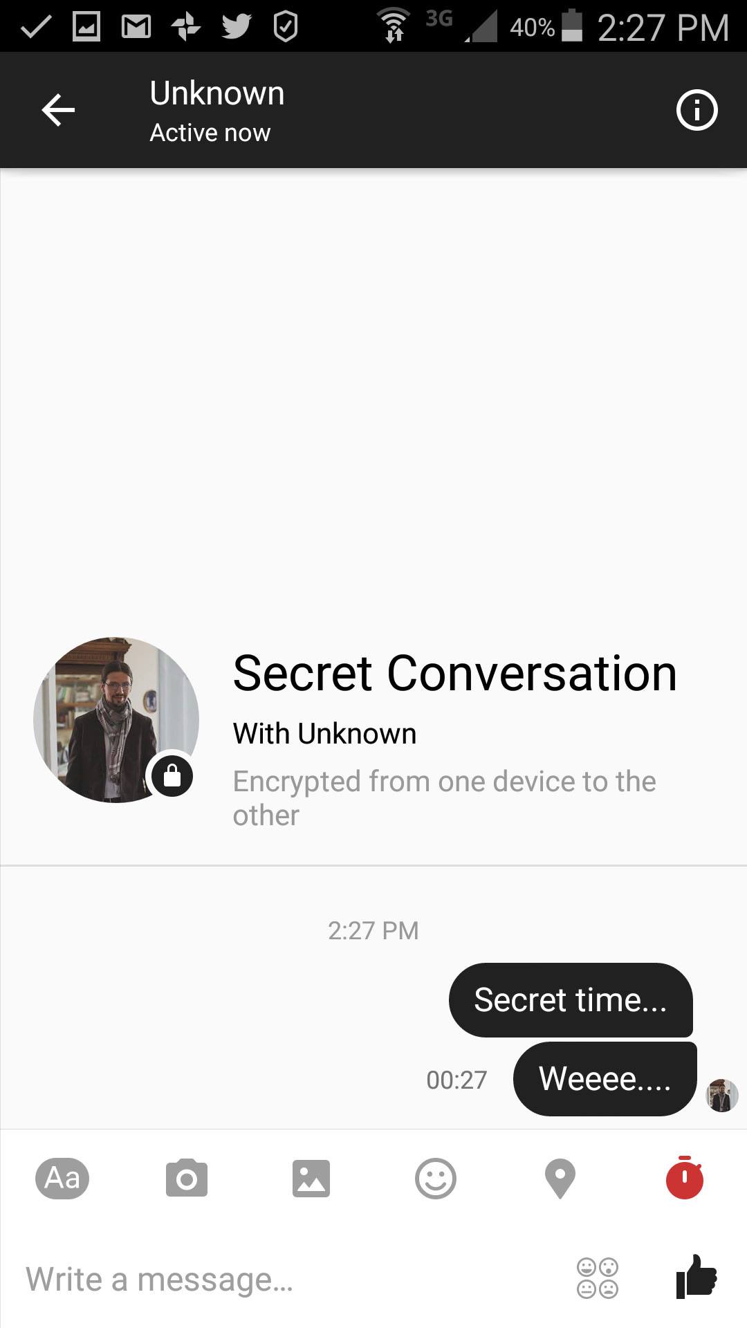 new encrypted messenger for facebook