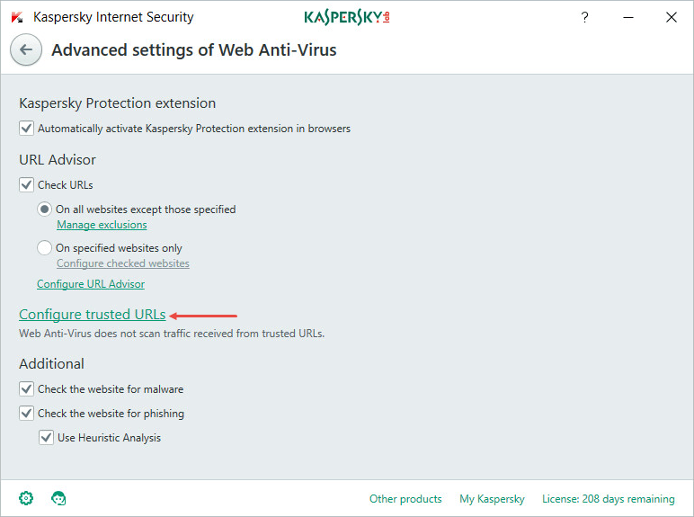 kaspersky blocking internet connection