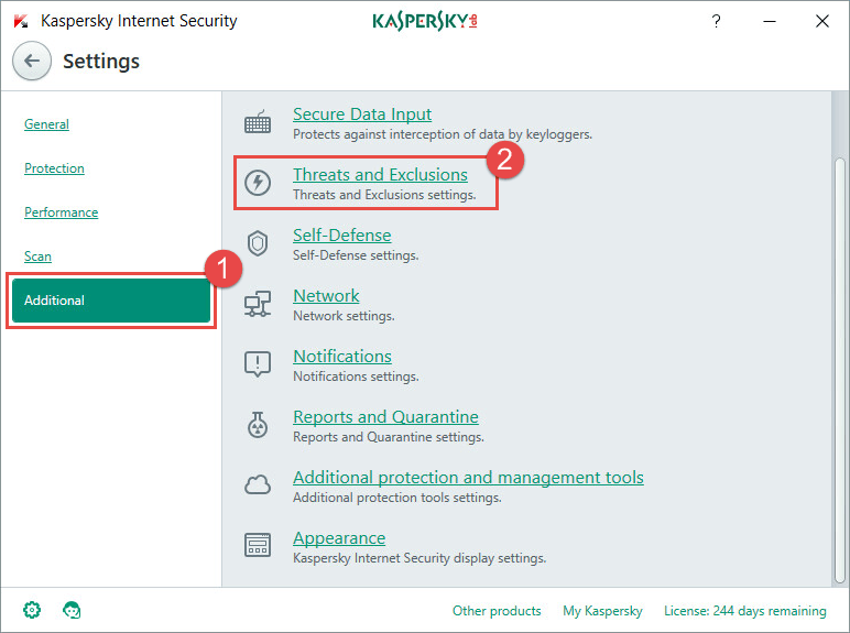 how to disable kaspersky internet security