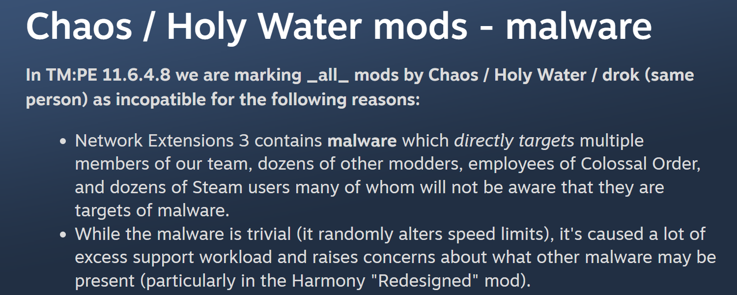 Cities Skylines Devs Warn Players Over Malware Riddled Mods!