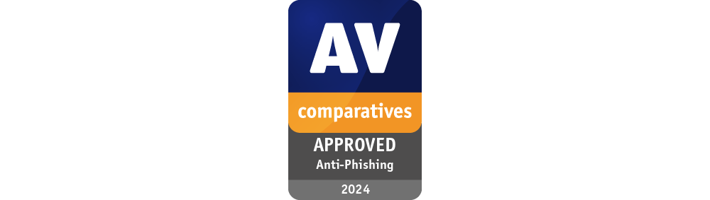 The AV-Comparatives Approved Anti-Phishing certificate — a mark of quality in protecting users from phishing