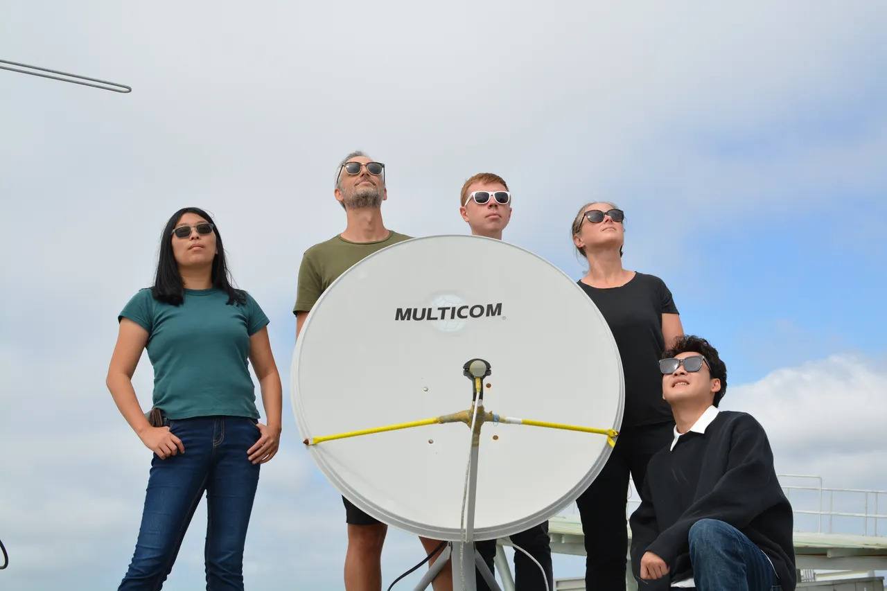 Pictured at the University of San Diego roof setup, from left to right: Annie Dai, Aaron Schulman, Keegan Ryan, Nadia Heninger, and Morty Zhang. Not pictured: Dave Levin