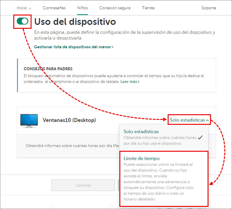 Cómo restringir el tiempo en pantalla de tu hijo con Kaspersky Safe Kids