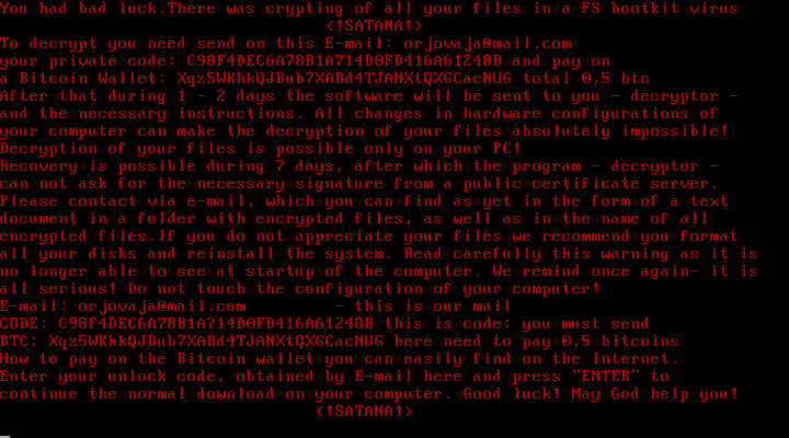 Resultado de imagen para ransomware satan