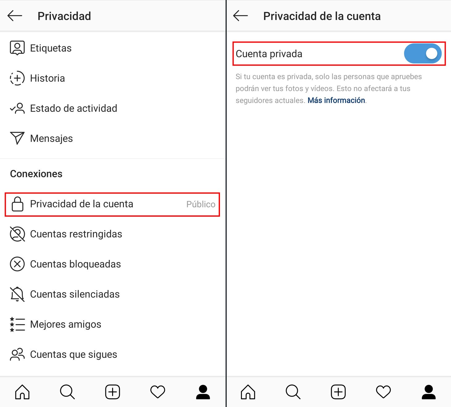 Ver historias instagram privado