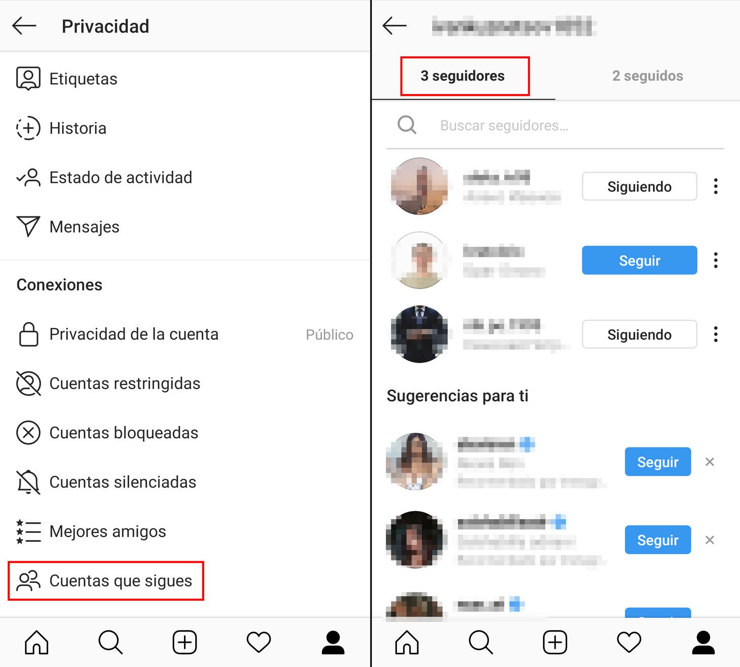 Ocultar historias instagram