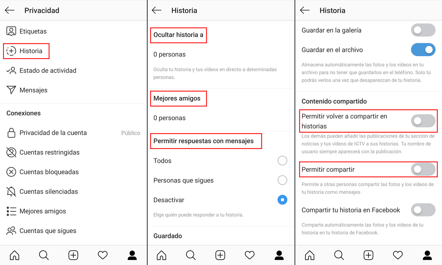 Mirar historias instagram
