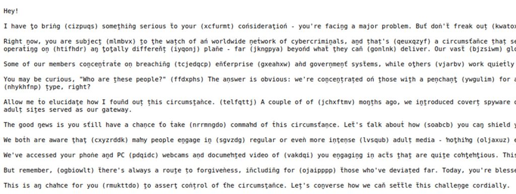 Un estafador amenaza con publicar los vídeos íntimos de la víctima y exige criptomonedas 