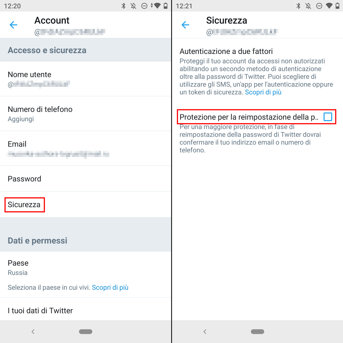 Come evitare che i cybercriminali possano reimpostare la vostra password di Twitter