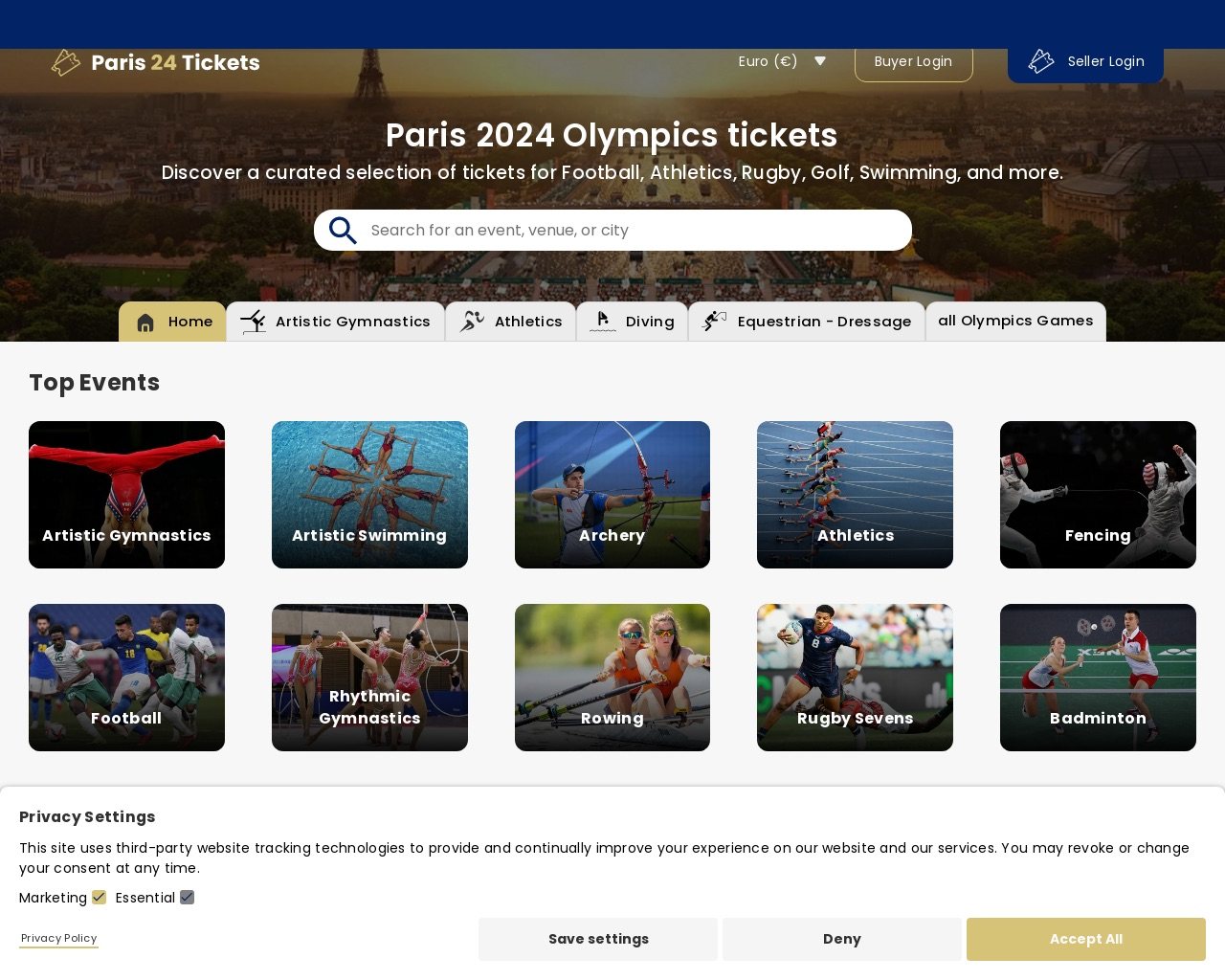 Questo sito fraudolento che "vende" biglietti per gli eventi olimpici richiede persino il permesso di raccogliere dati personali e ha una propria informativa sulla privacy 