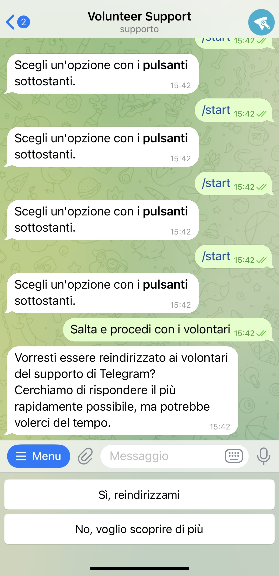 Come contattare l'assistenza Telegram e parlare con una persona anziché con un bot