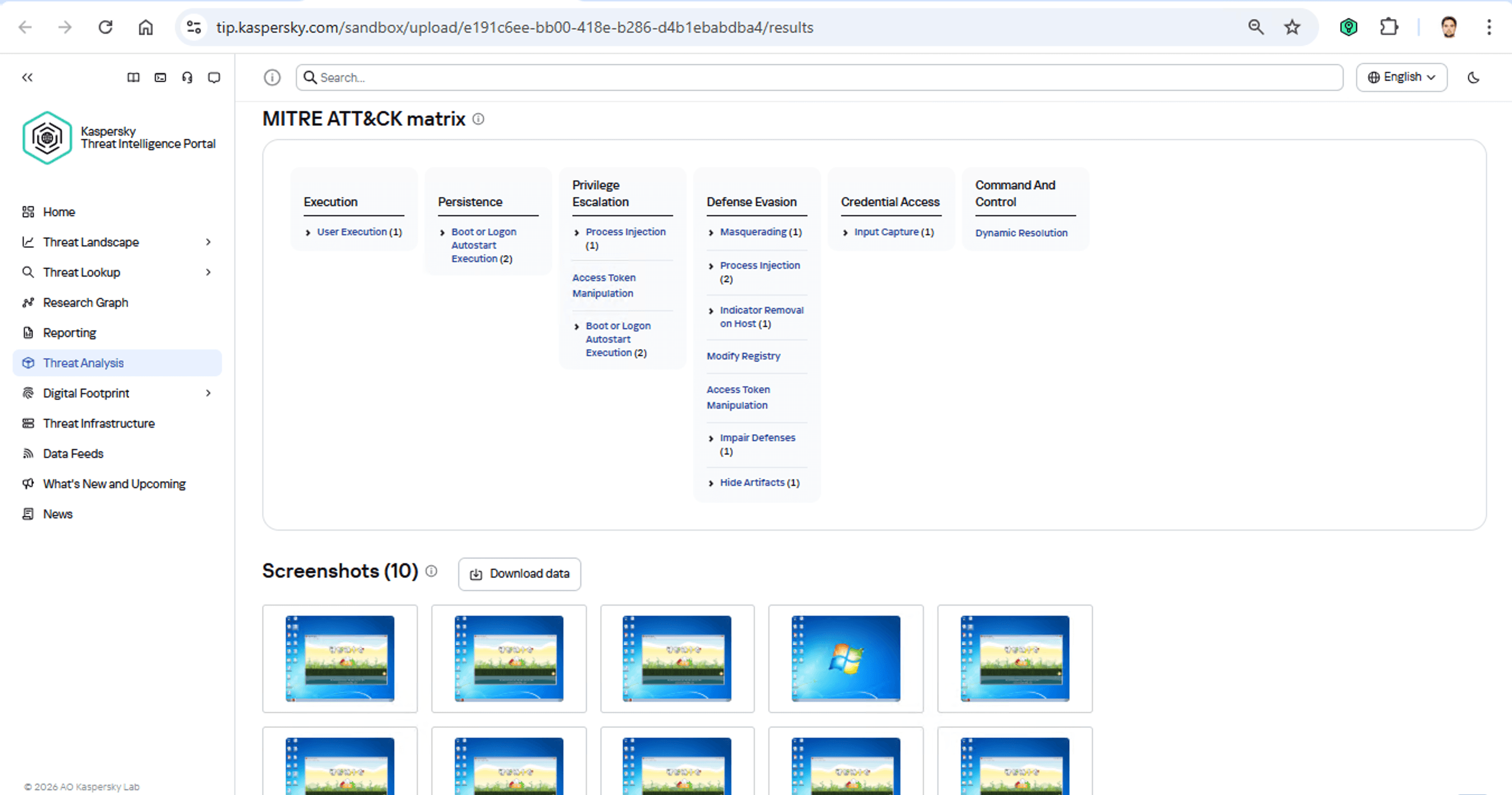 TTP di un campione di malware