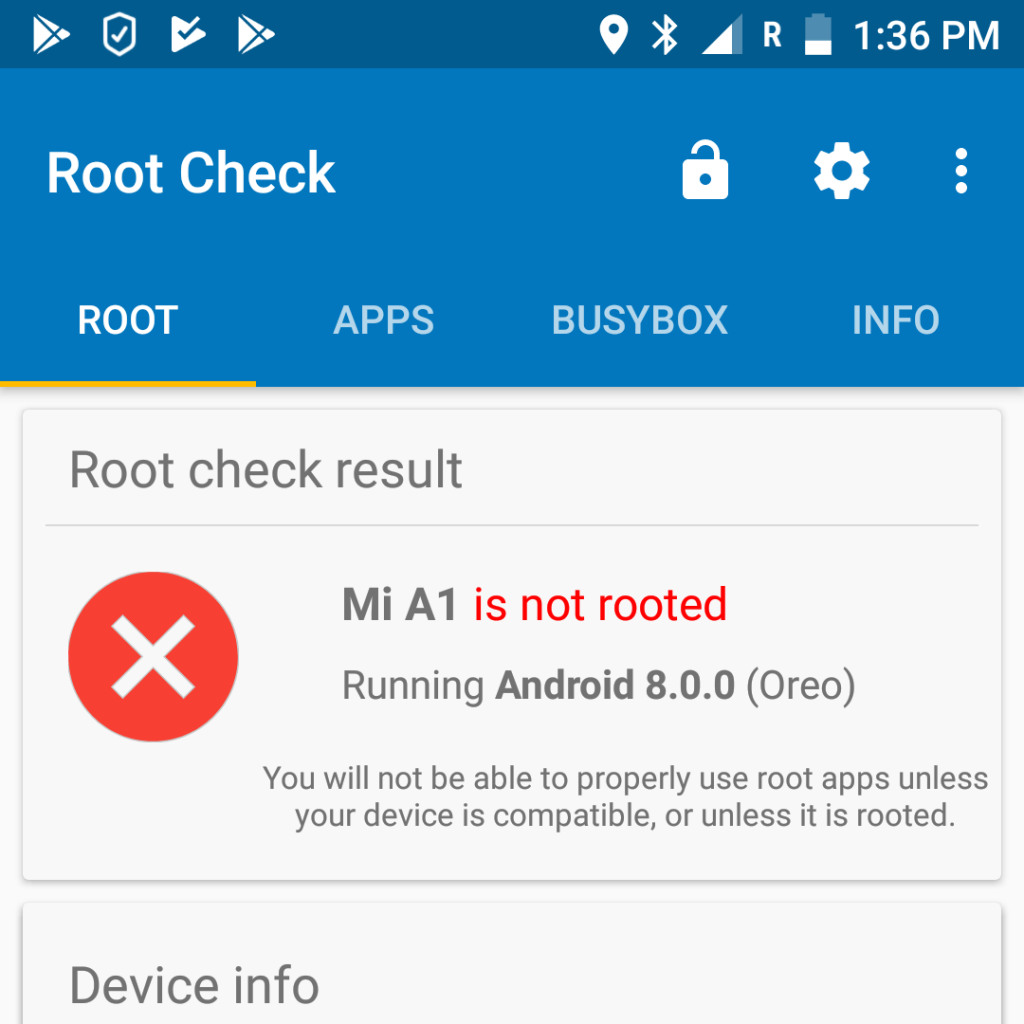 android 8 permissions guide root check