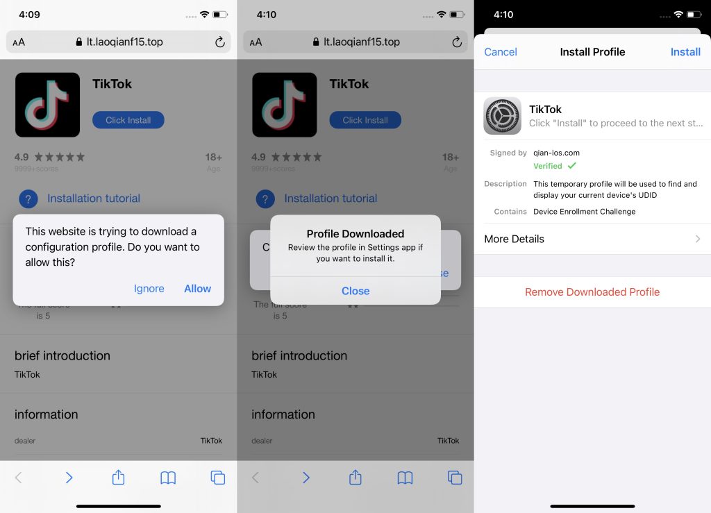 Процесс установки приложения на iPhone из неизвестного источника