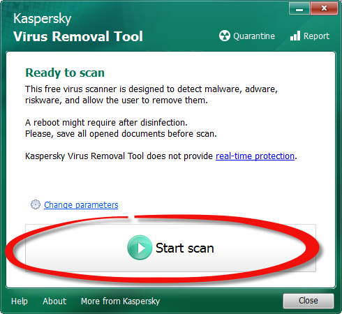 for windows download Kaspersky Virus Removal Tool 20.0.10.0