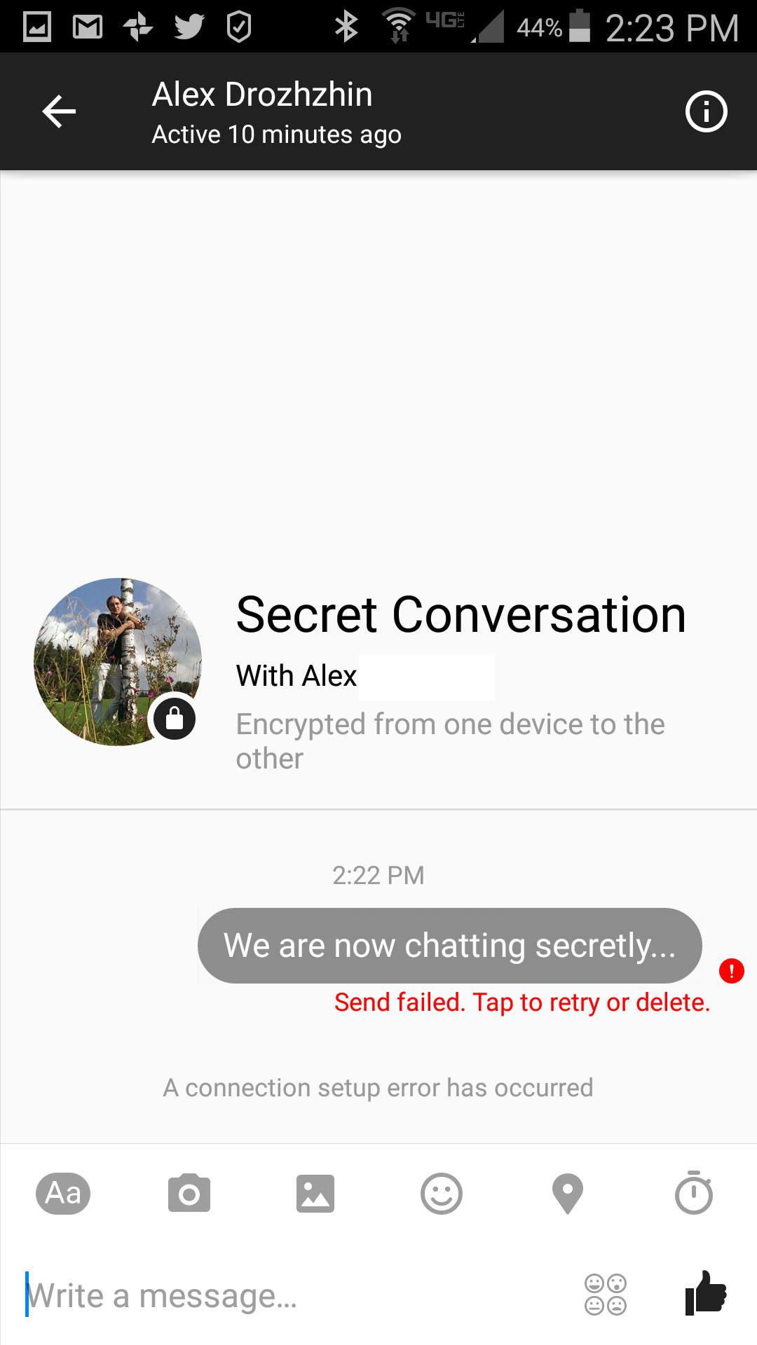 how to find secret conversation on messenger