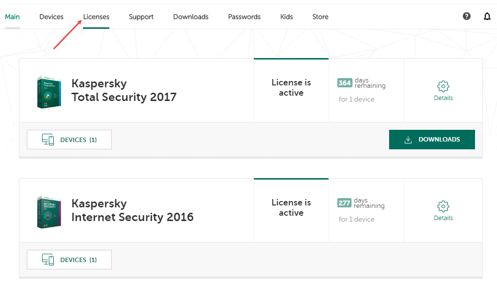 Ошибка подключения к my kaspersky