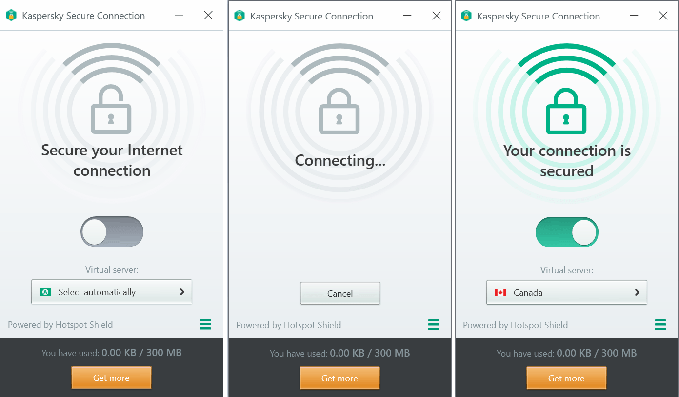 Kaspersky secure connection не устанавливается