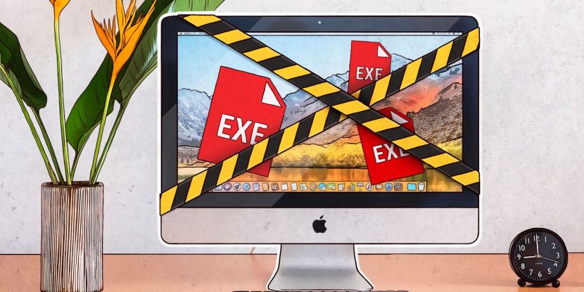 EXE files can pose a risk not only in Windows, but in macOS too