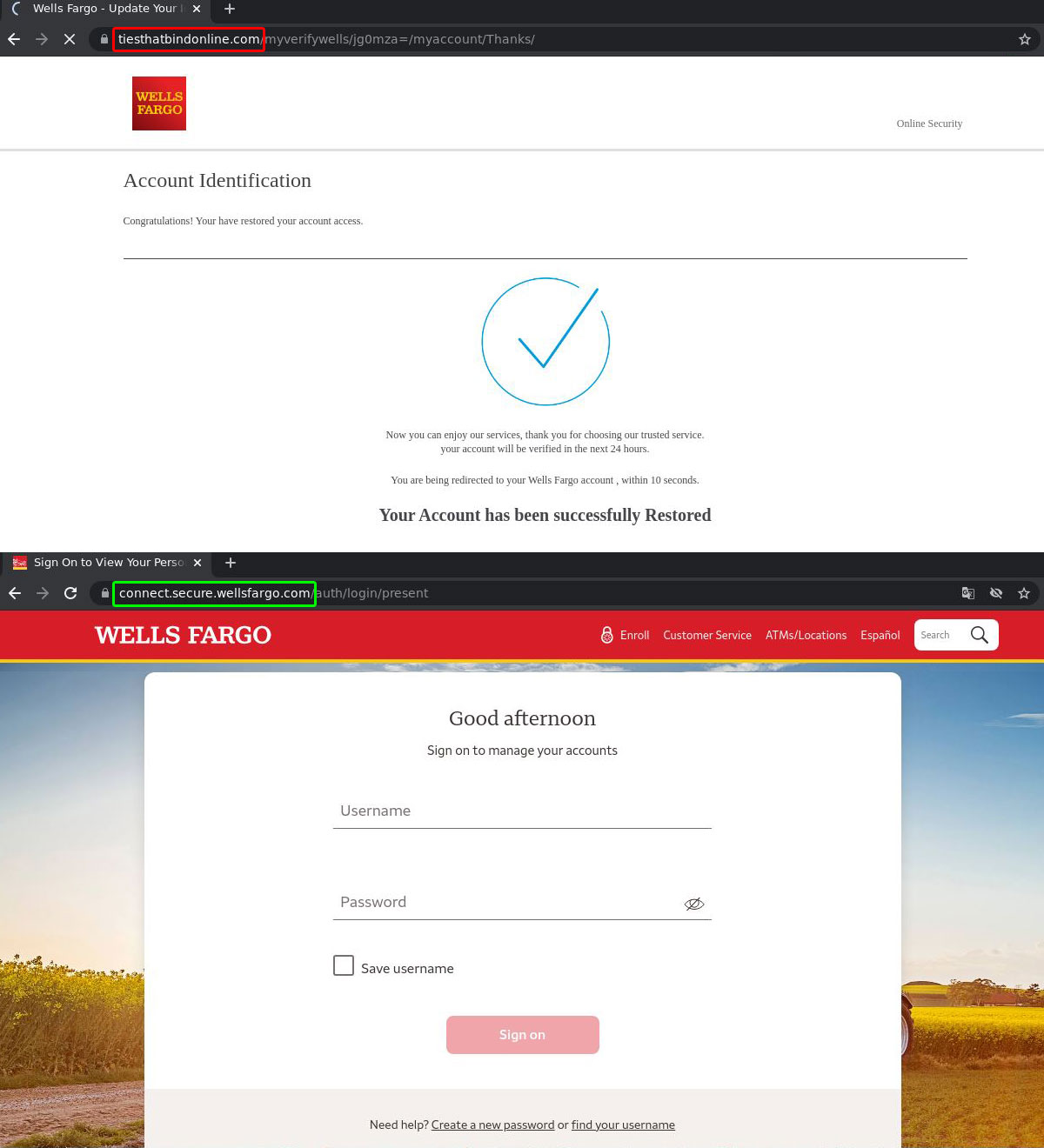 wells fargo account online login