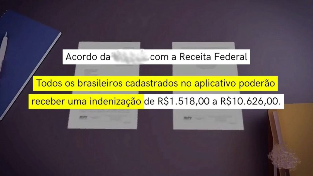 Scam says court ruling guarantees compensation of up to R$10 000