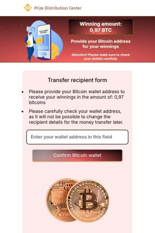 …Provide your Bitcoin wallet address…