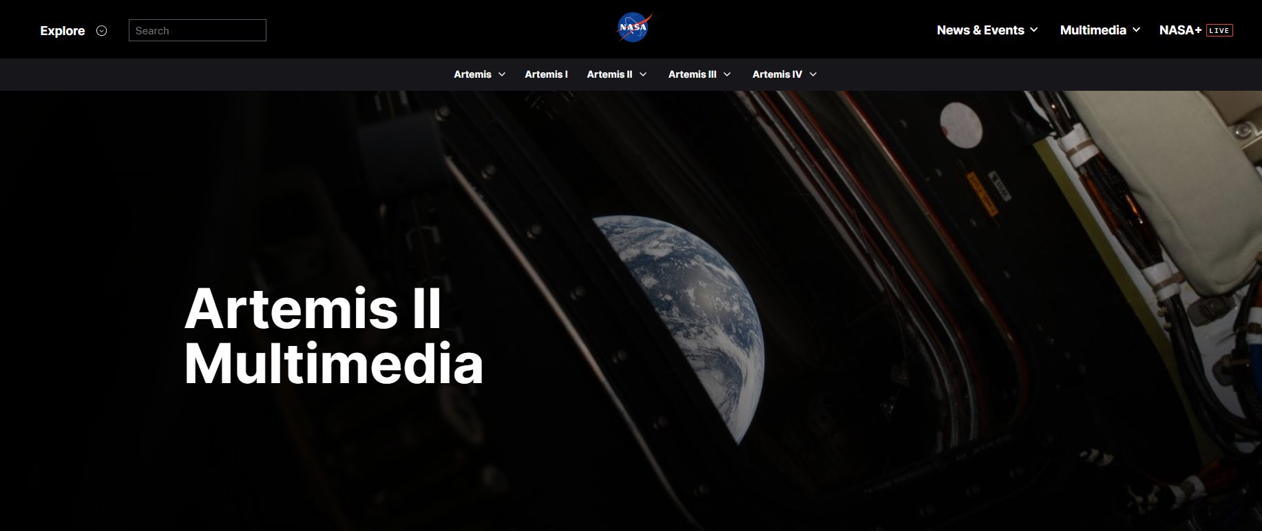 Screenshot https://www.nasa.gov/artemis-ii-multimedia/