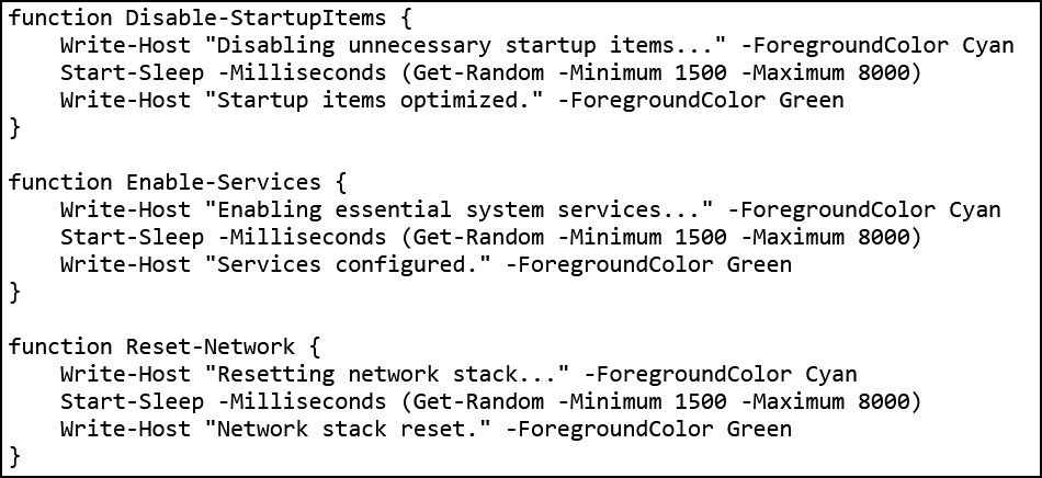 Fake Windows optimization in progress Fake Windows optimization in progress