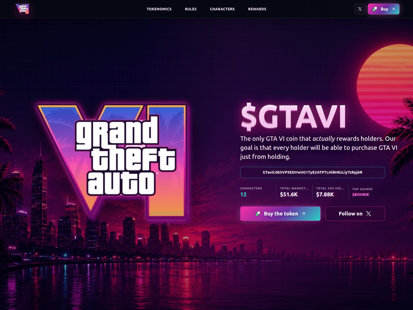 GTA VI as a reward for holding $GTAVI GTA VI as a reward for holding $GTAVI