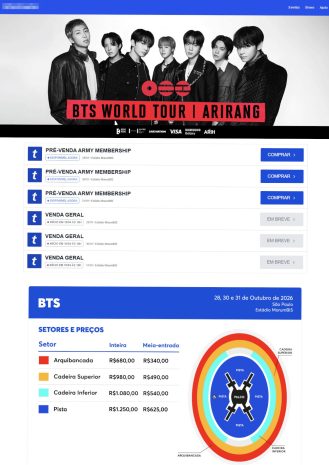 Des sites frauduleux vendent de faux billets pour BTS au Brésil