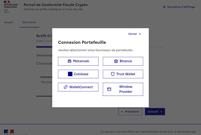 Site Internet de phishing se faisant passer pour le ministère français de l'Économie et des Finances