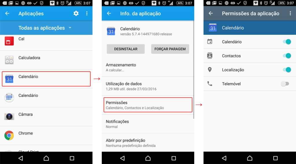 Permissões de aplicativos Android e práticas recomendadas