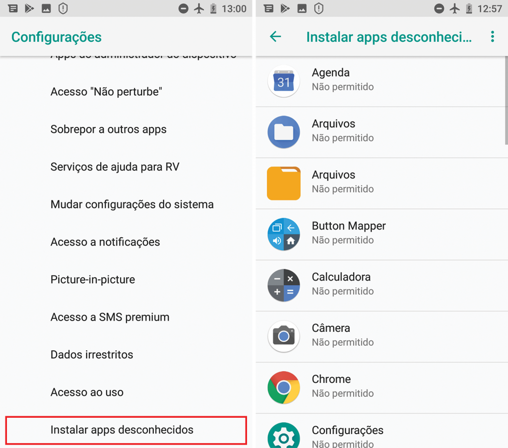 Como evitar download automático de arquivos no Android